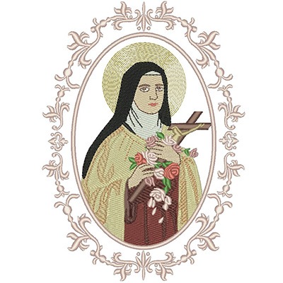 Matriz de matriz Matriz De Bordado Santa Terezinha Do Menino Jesus 13x18